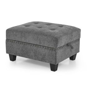 Ottoman for Modular Sectional, Grey(25.5'x31.5'x19')