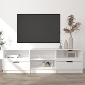 TV Cabinet High Gloss White 59.1"x13.2"x17.7" Engineered Wood