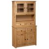 Highboard 36.6"x15.9"x70.9" Solid Pine Panama Range