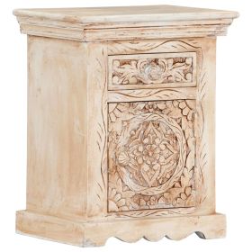 Bedside Cabinet 15.7"x11.8"x19.7" Solid Mango Wood