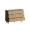 Only Pick Up 6-Drawers Rattan Storage Cabinet Rattan Drawer,for Bedroom,Living Room