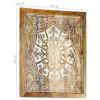 Hand-Carved Wall Panels 2 pcs Solid Mango Wood 23.6"x23.6"x1"