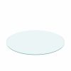 36" Inch Round Tempered Glass Table Top Clear Glass 1/4" Inch Thick Flat Polished Edge