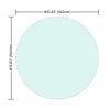 36" Inch Round Tempered Glass Table Top Clear Glass 1/4" Inch Thick Flat Polished Edge