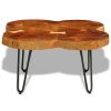 Coffee Table 13.8" 4 Trunks Solid Sheesham Wood