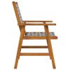 Patio Chairs 6 pcs Solid Acacia Wood