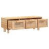 Coffee Table Brown 31.5"x15.7"x11.8" Engineered Wood&Solid Wood Pine