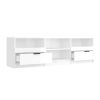 TV Cabinet High Gloss White 59.1"x13.2"x17.7" Engineered Wood