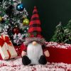 3Pcs Christmas Tree Topper,  Christmas Decorations Holiday Home D√©cor with Plaid Hat