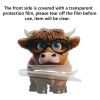 1pc Adorable Cartoon Cow Car Charm - Perfect for Christmas Tree Decorations & Car Interior Accessories!