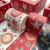 6 Rolls Of Christmas Washi Tape Sparkle Colorful Christmas Decorative