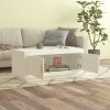 Coffee Table White 40.2"x19.7"x17.7" Engineered Wood