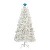 6ft Artificial Christmas Tree with 300 LED Lights and 600 Bendable Branches,Christmas Tree Holiday Decoration, Decorated Tree with Tri-Color LED Light