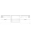 TV Cabinet High Gloss White 59.1"x13.2"x17.7" Engineered Wood