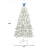 6ft Artificial Christmas Tree with 300 LED Lights and 600 Bendable Branches,Christmas Tree Holiday Decoration, Decorated Tree with Tri-Color LED Light