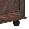 U-Can Hall Tree with 4 Hooks , Coat Hanger, Entryway Bench, Storage Bench, 3-in-1 Design, 40INCH, for Entrance, Hallway (Tiger)