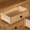 Highboard 36.6"x15.9"x70.9" Solid Pine Panama Range