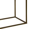 51 Inch 3 Drawer Mango Wood Console Table, Diamond Textured Panels, Metal Frame, Brown