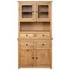 Highboard 36.6"x15.9"x70.9" Solid Pine Panama Range