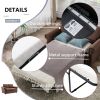 57.5" Orisfur Pull Out Sofa Bed Loveseat Sleeper with Twin Size Memory Mattress for Living Room Spaces, Brown