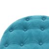 29.5"Wide Classic Button Tufted Velvet Round Ottoman With Storage Living Room Footrest