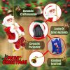 Electric Climbing Santa With Music Electric Santa Claus Climbing Rope Ladder Electric Santa Claus Climbing Rope Ladder Climbing Santa Plush Doll Toy F