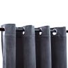 Blackout Curtains with Rings 2 pcs Anthracite 54"x84" Velvet