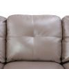 Latte Color Semi PU Synthetic Leather 3-Piece Couch Living Room Sofa Set