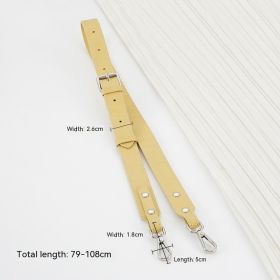 Short Handle Perforated Shoulder Strap (Option: Wheat yellow-Adjustable 79to108cm)