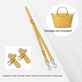 Short Handle Perforated Shoulder Strap (Option: Yellow-No punch package-Adjustable 94to114cm)