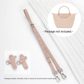 Short Handle Perforated Shoulder Strap (Option: Pinkish pink-No punch package-Adjustable 94to114cm)