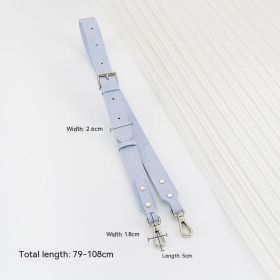 Short Handle Perforated Shoulder Strap (Option: Taro-Adjustable 79to108cm)