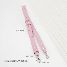 Short Handle Perforated Shoulder Strap (Option: New pink-Adjustable 79to108cm)