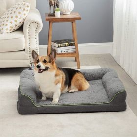 Medium Size Washable Pet Sofa Bed (Option: Dark Grey-M)