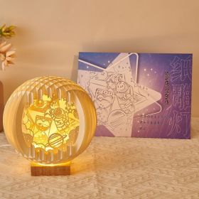 Paper Carving Creative Three-dimensional Small Night Lamp Creative (Option: Galaxy Travel 18cm-USB)