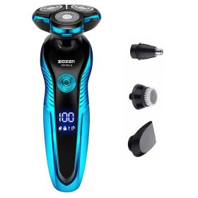 Multifunctional Intelligent Digital Display 3D Electric Shaver (Option: 3015 Three In One-USB)