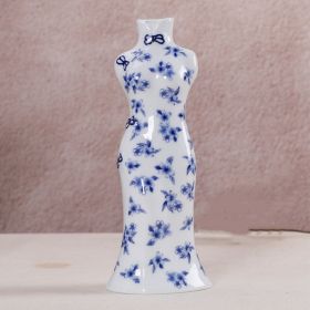 Blue And White Porcelain Vase Decoration (Option: B)