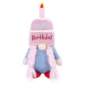 Birthday Plush Elf Decoration Birthday Faceless Doll Ornaments (Option: Style 1)