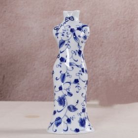 Blue And White Porcelain Vase Decoration (Option: C)