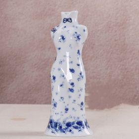 Blue And White Porcelain Vase Decoration (Option: A)