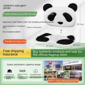 Waist Support Seat Cushions Office Sitting For A Long Time Not Tired Artifact Dormitory Back Cushion Chair Cushion Seat Cushion (Option: Children's giant panda)