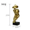 Creative Home Decoration European Resin Crafts Silence Is Gold Abstract Sculpture Decoration Living Room Office Desktop Decoration