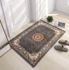 Thickened Absorbent Jacquard Carpet Dornier Woven Living Room Bathroom Rug Kitchen Non-slip Home Entry Floor Door Mat Red Brown