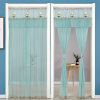 Double Yarn Lace Gauze Door Curtain Quiet Anti-mosquito Embroidered Living Room Bedroom Bathroom Universal Partition Home Decor