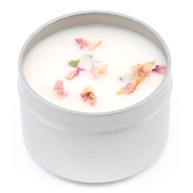 Rose Quartz Soy Candle (size: 8 oz. tin)