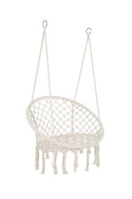 Tassel Hammock Chair - Beige (Color: Beige)