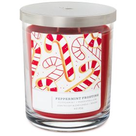 Perfect Present Indoor/Outdoor Home Decor 3-Wick 16 oz Jar Candle (Type: Peppermint, Color: As pic show)