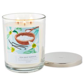 Perfect Present Indoor/Outdoor Home Decor 3-Wick 16 oz Jar Candle (Type: Vanilla, Color: As pic show)