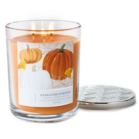 Perfect Present Indoor/Outdoor Home Decor 3-Wick 16 oz Jar Candle (Type: Pumpkin, Color: As pic show)