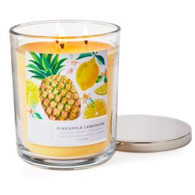 Perfect Present Indoor/Outdoor Home Decor 3-Wick 16 oz Jar Candle (Type: Pineapple, Color: As pic show)